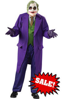 Mens Deluxe Joker Costume Halloween Costume Sale