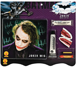 Deluxe Joker Make up Kit and Joker Wig 