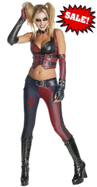 Secret Wishes Arkham City Harley Quinn Costume - Halloween Sale