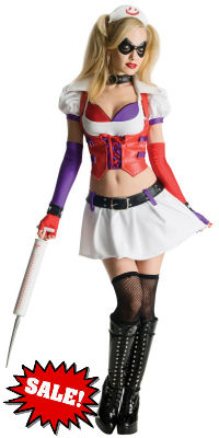 Arkham Asylum Nurse Harley Quinn Costume