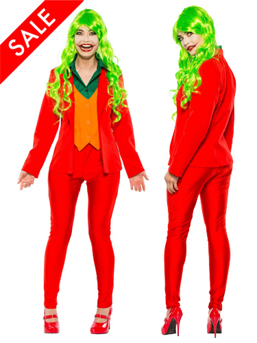 Women's Arthur Fleck Costume Female Joker Suit