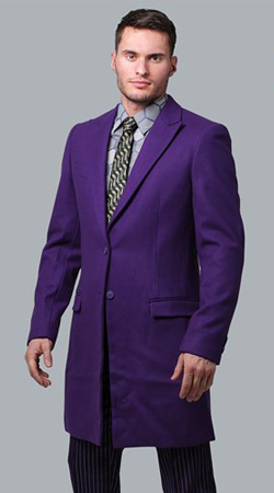 THE JOKER Slim Fit Suit Overcoat Trench