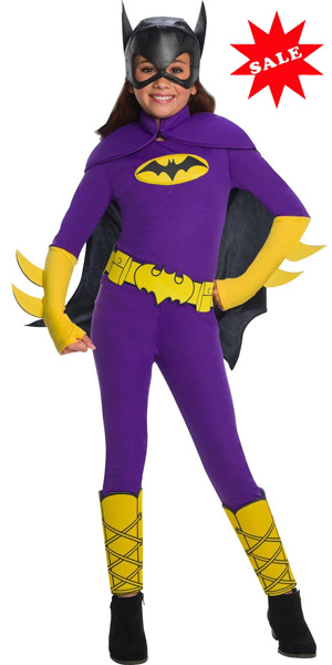 Deluxe Kids Purple Batgirl Halloween Costume