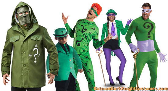 Riddler costumes for men and women