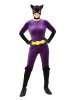 Velvet Purple Catwoman Halloween Costume on sale